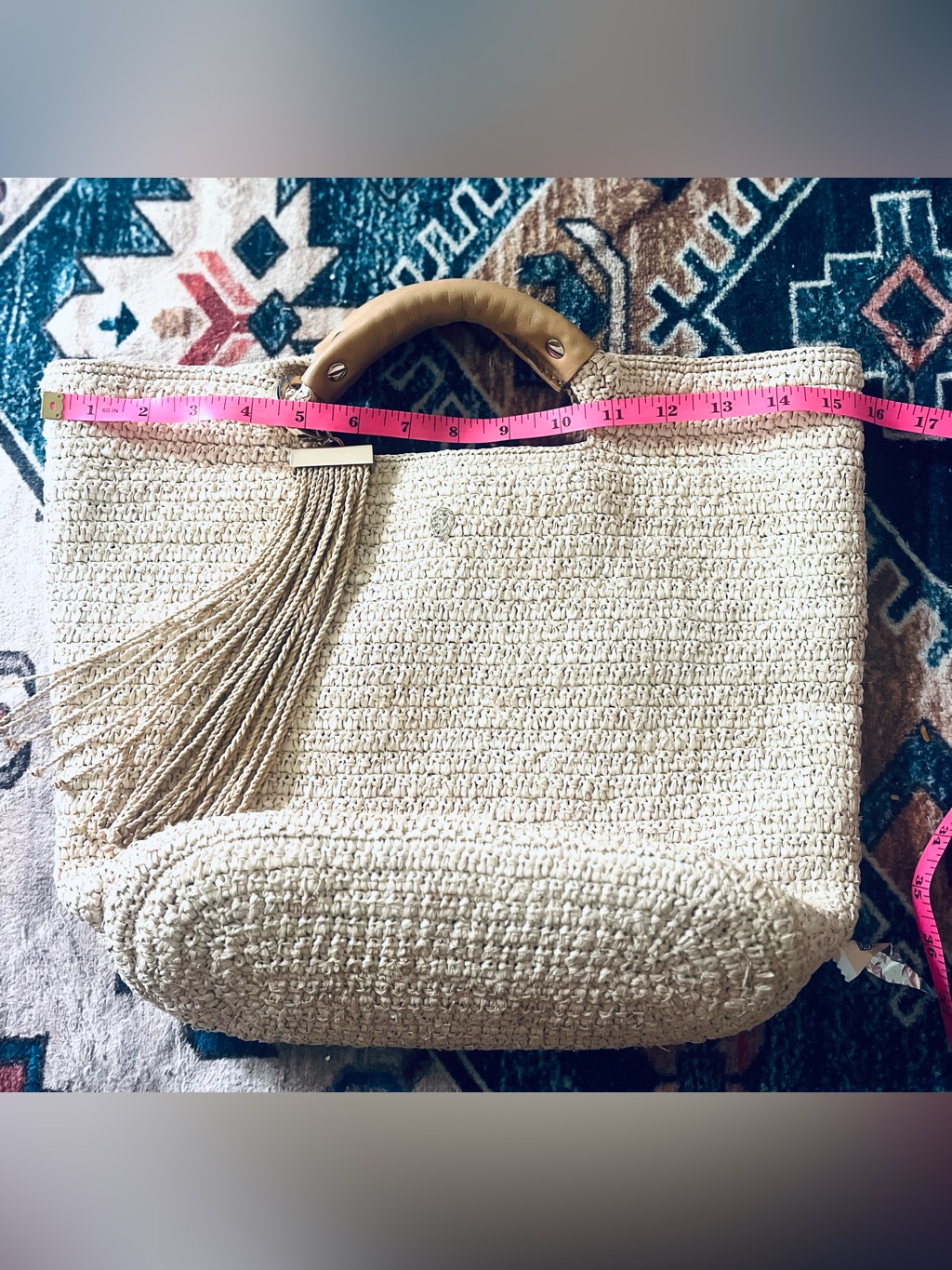 Helen Kaminski Raffia Woven Tote — image 8 of 8